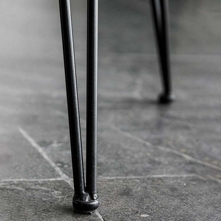 Silla lateral de comedor con respaldo abierto de diseño contemporáneo, sillas laterales de comedor sin brazos