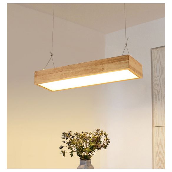 Lámparas de colgante de madera para el comedor