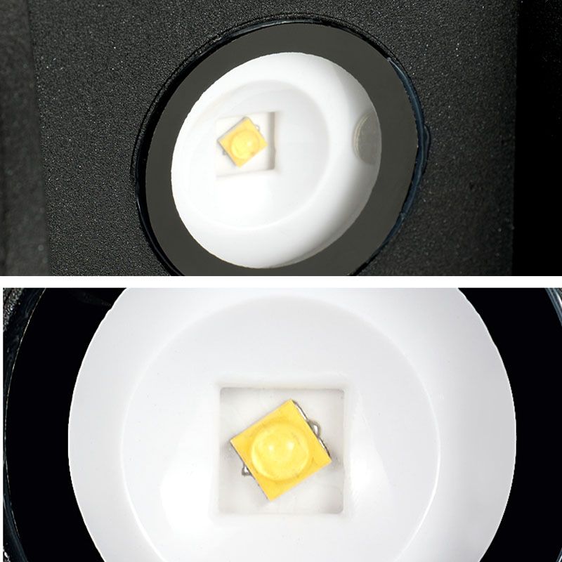 Prononi murali minimalisti contemporanei su e giù per il corridoio del portico