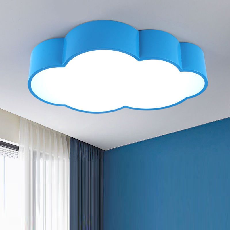 Cloud Shaped Bedroom Ceiling Mount Lamp Acrylic Cartoon LED Flush Mount Lighting Fixture