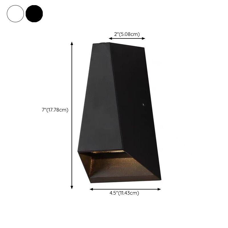 Nordic Style Aluminum Wall Light Trapezoid Shape LED Wall Lamp for Outdoor
