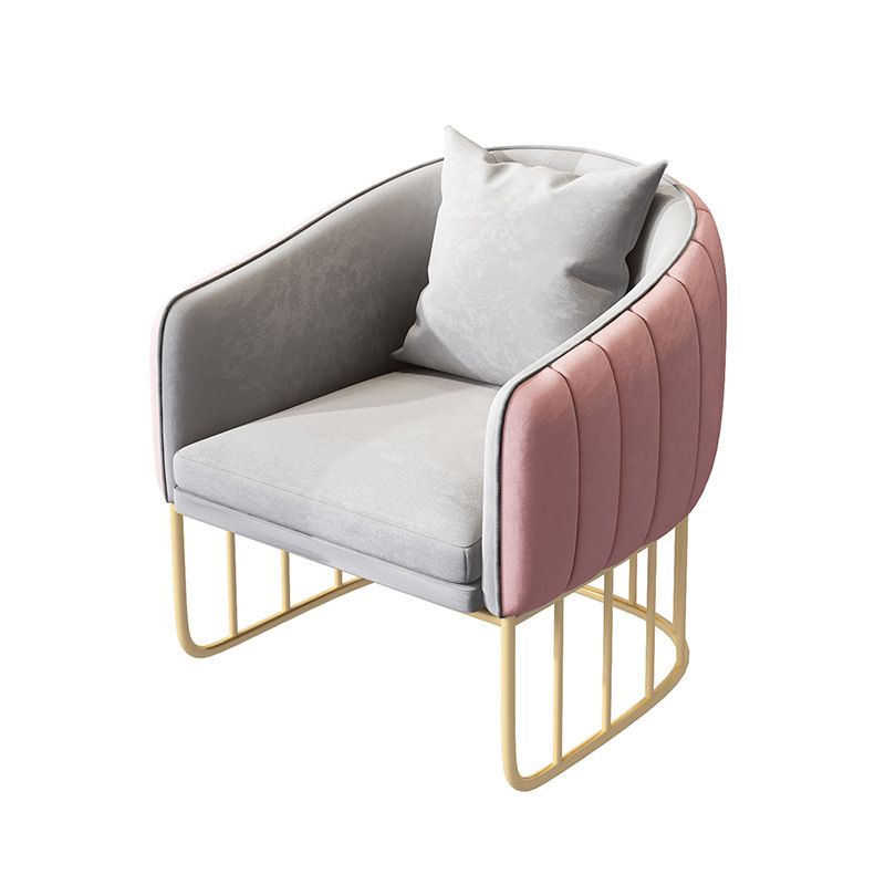 Contemporary Tight Back Sofa with Tuxedo Arm and Metal Base for Living Room