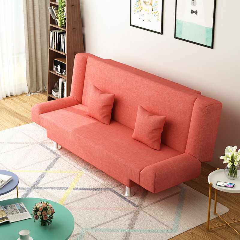 Modern Linen Sofa 23"W Tight Back Armless Couch for Living Room