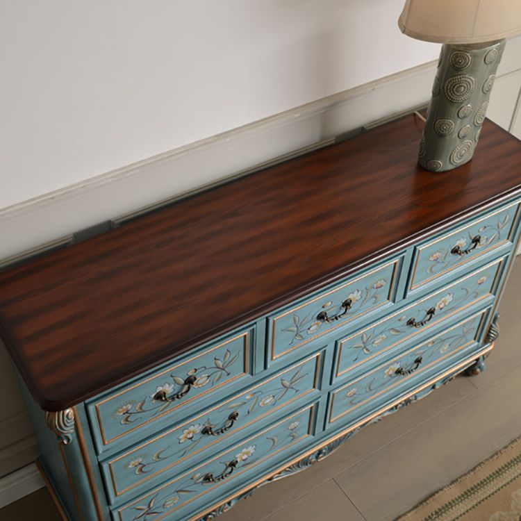 Traditional Storage Chest Solid Wood Dresser with 4/5/6/7 Drawers