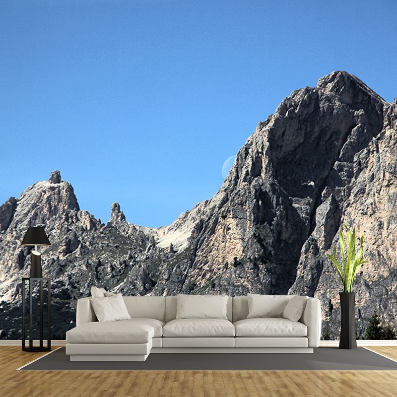 Modern Mountain Moisture Resistant Mural Wall Covering for Sleeping Room