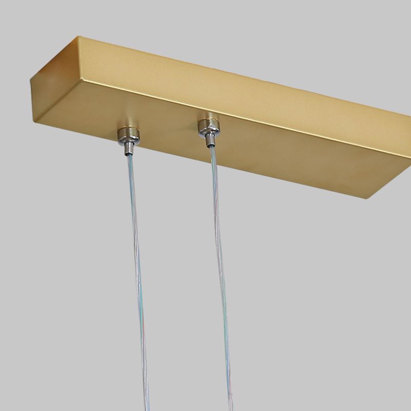 Luces colgantes de forma lineal de estilo contemporáneo 3 accesorios de iluminación colgante de luz