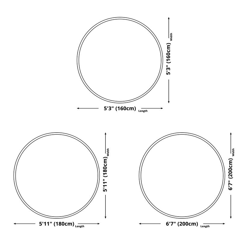 Round Cartoon Rug Modern Polyester Indoor Rug Stain Resistant Washable Area Carpet for Home Decor