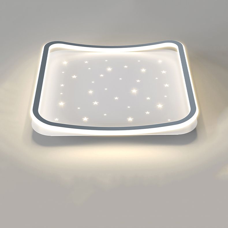 Geometrie Form LED Deckenleuchte Moderne Aluminium 1 Light Flush Mount für Halle