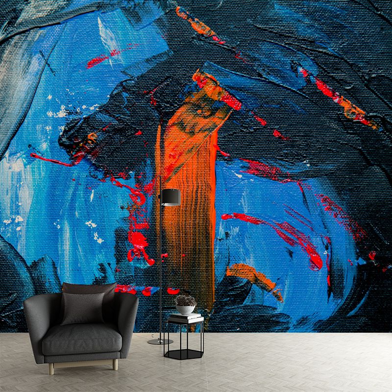 Oil Painting Abstract Wall Mural Mildew Resistant Wallpaper for Wall Decor