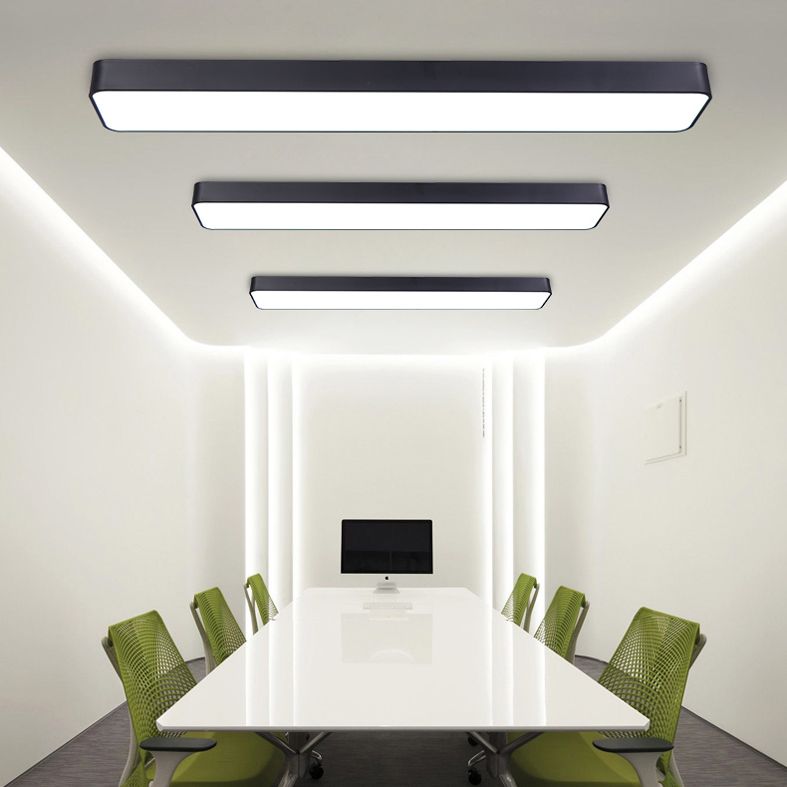 Modern Style Acrylic LED Flush Light Office Ceiling Mounted Light with 1 Light