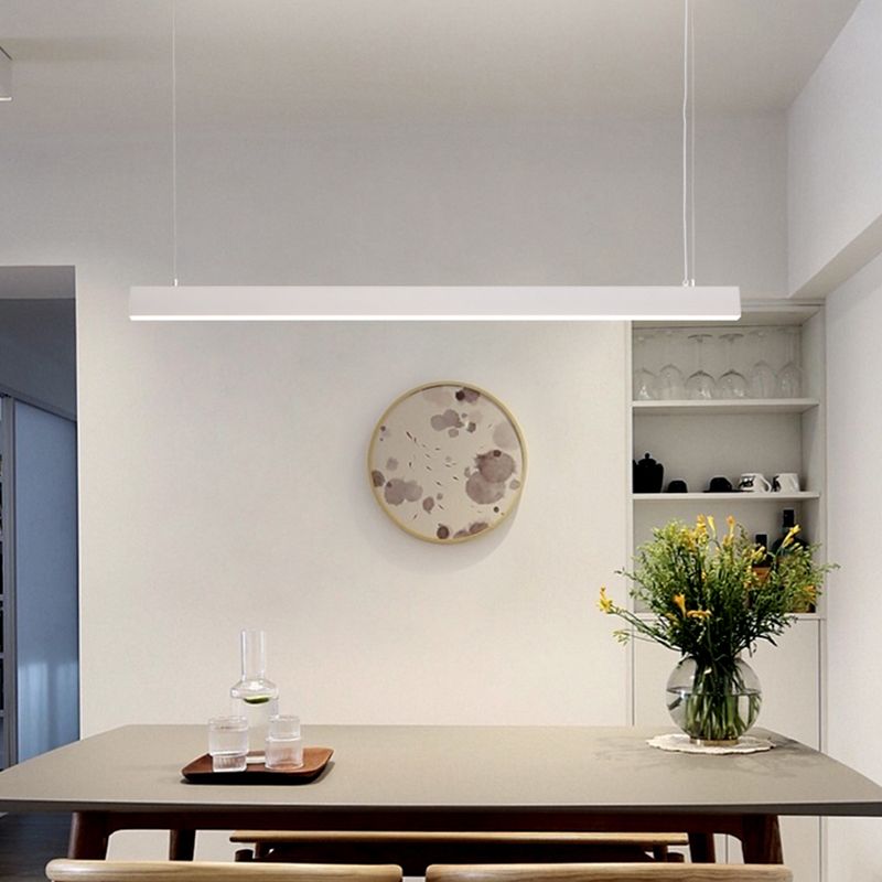 Rectangle Island Light Restaurant LED LEMPORS LEMILLES AVEC AVEC OBEI ACRYIQUE