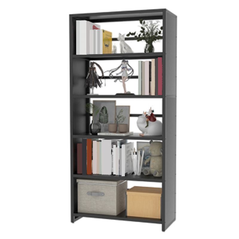10" Wide Standard Bookcase and Steel Open Book Shelf with Rectangular Shelves