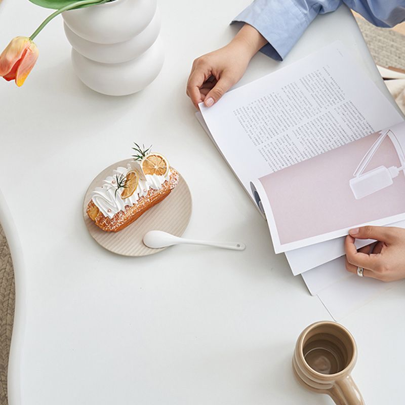 30" Wide Contemporary Corner Table Wood 4 Legs Accent Side Table