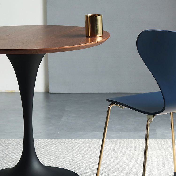 Mesa de comedor de madera sólida redonda Simplicidad de tulipán de tulipán para comedor para comedor