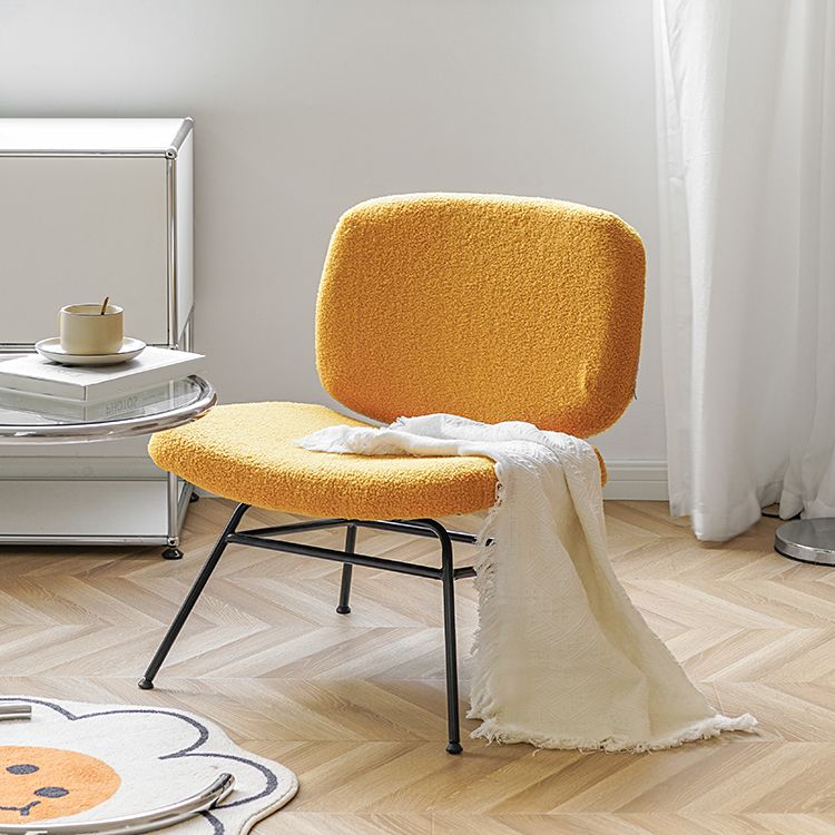 Armless Fixed Back Lounge Chair Modern Slipper Accent Chair for Living Room