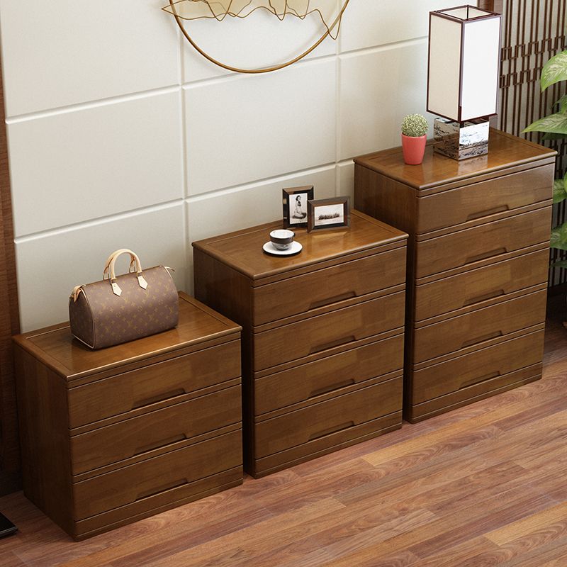 Modern Rectangle Cabinet Grooves Wood Side Cabinet with Drawer