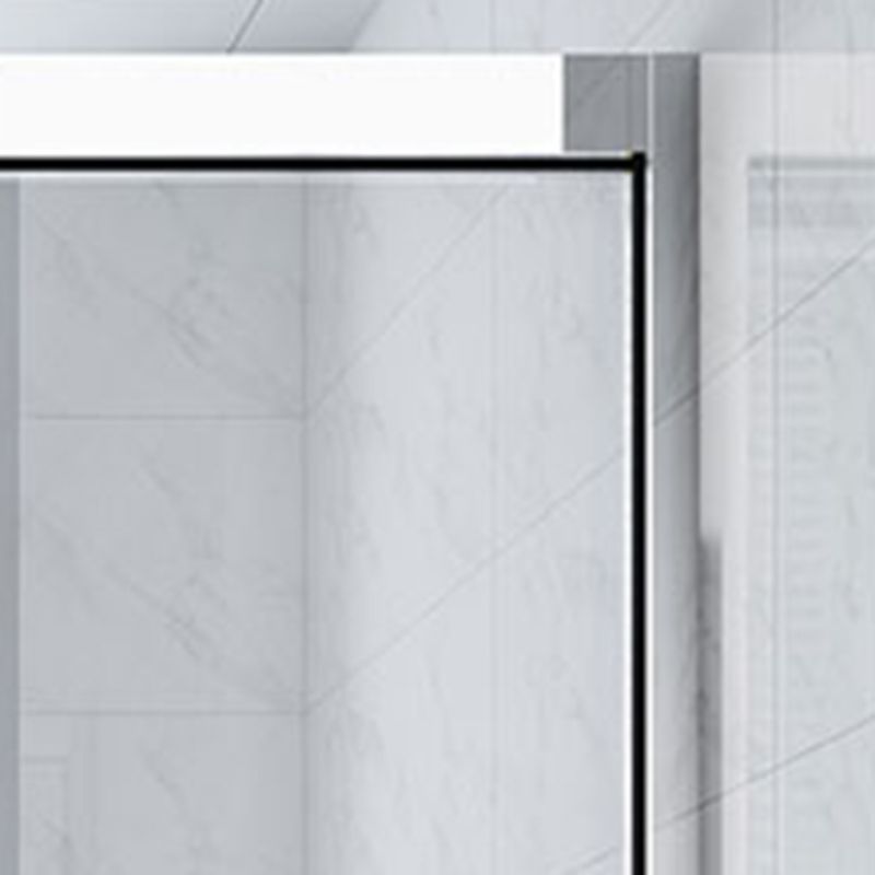Single Sliding Semi-Frameless Shower Doors Tempered Clear Shower Door