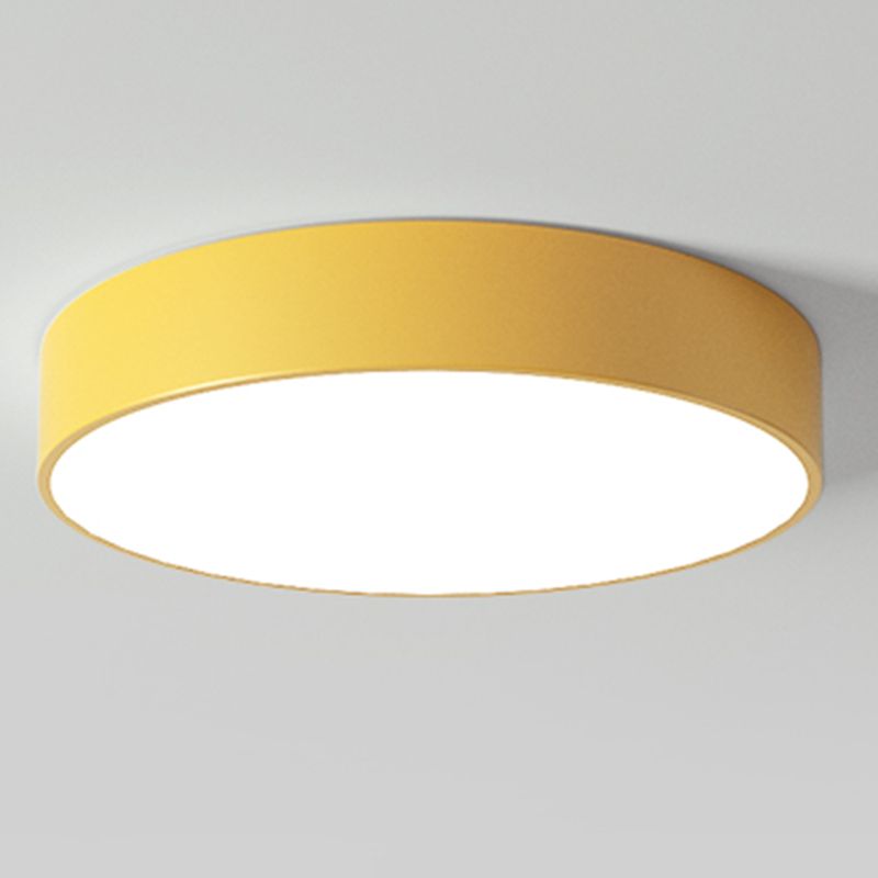 Plafoniera moderna da incasso in stile amaretto, rotonda, in acrilico, a LED, da incasso