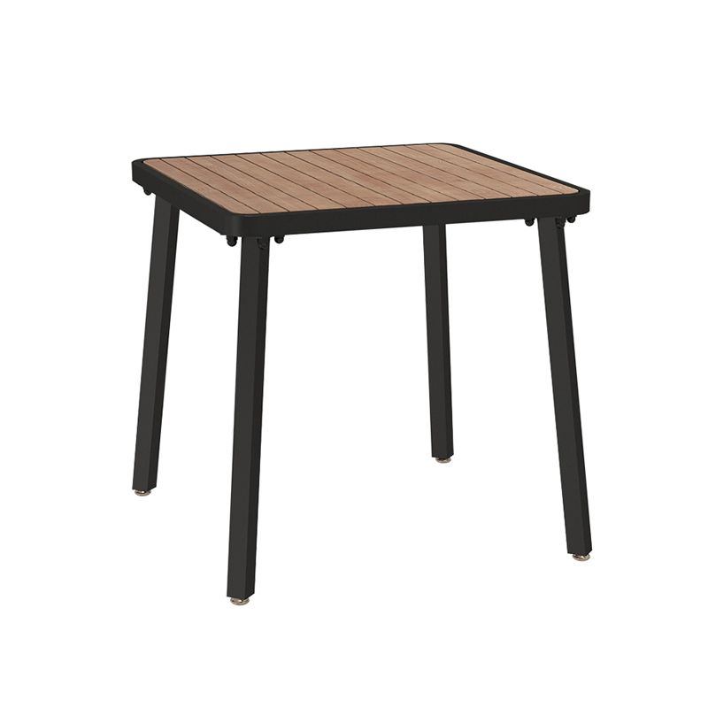 Modern Wood Patio Dining Table 1/3/5/7 Pieces Geometric Outdoor Dining Set