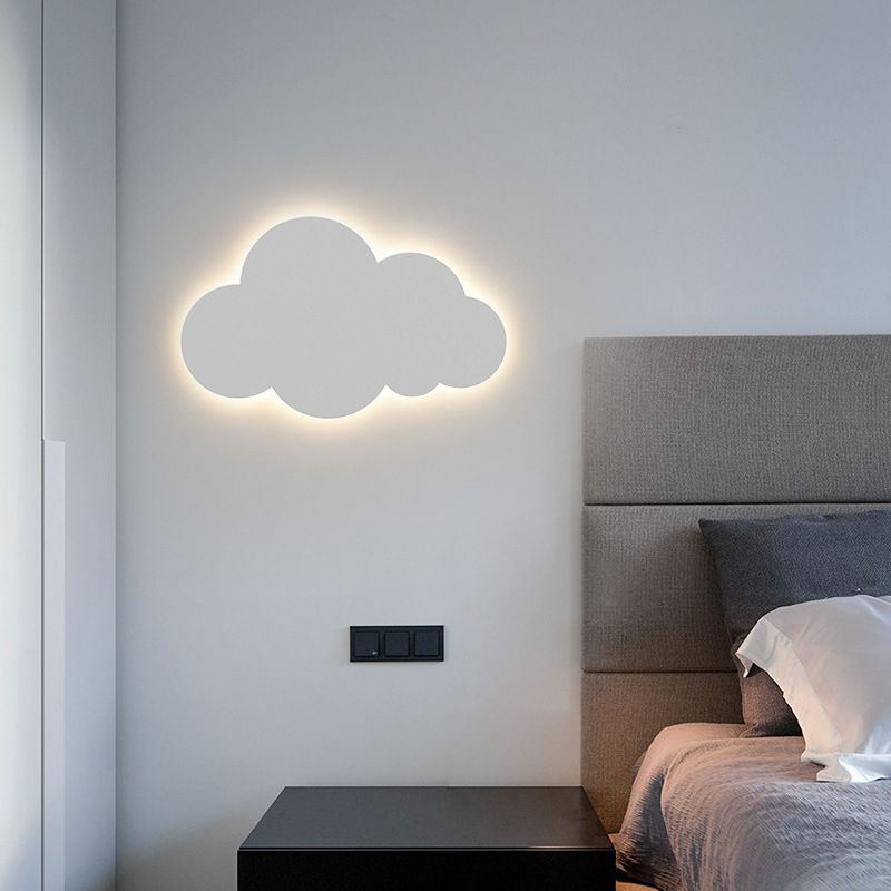Modern LED Wall Mount Light 1-Light Wall Sconce Light with Acrylic Shade for Bedroom