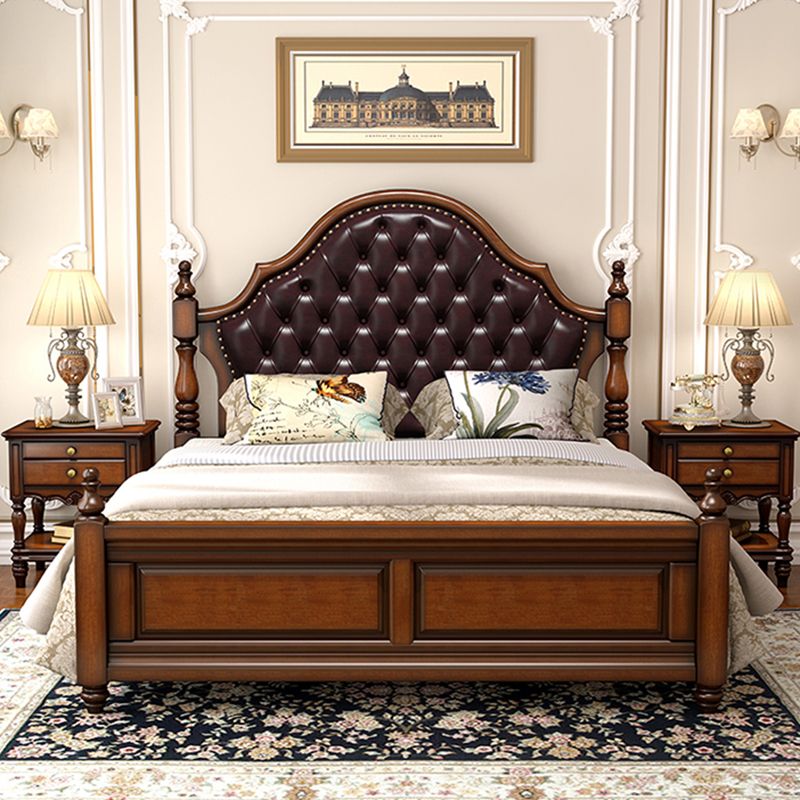 Tufted Upholstered Headboard Standard Bed Mattress Included Bed Frame