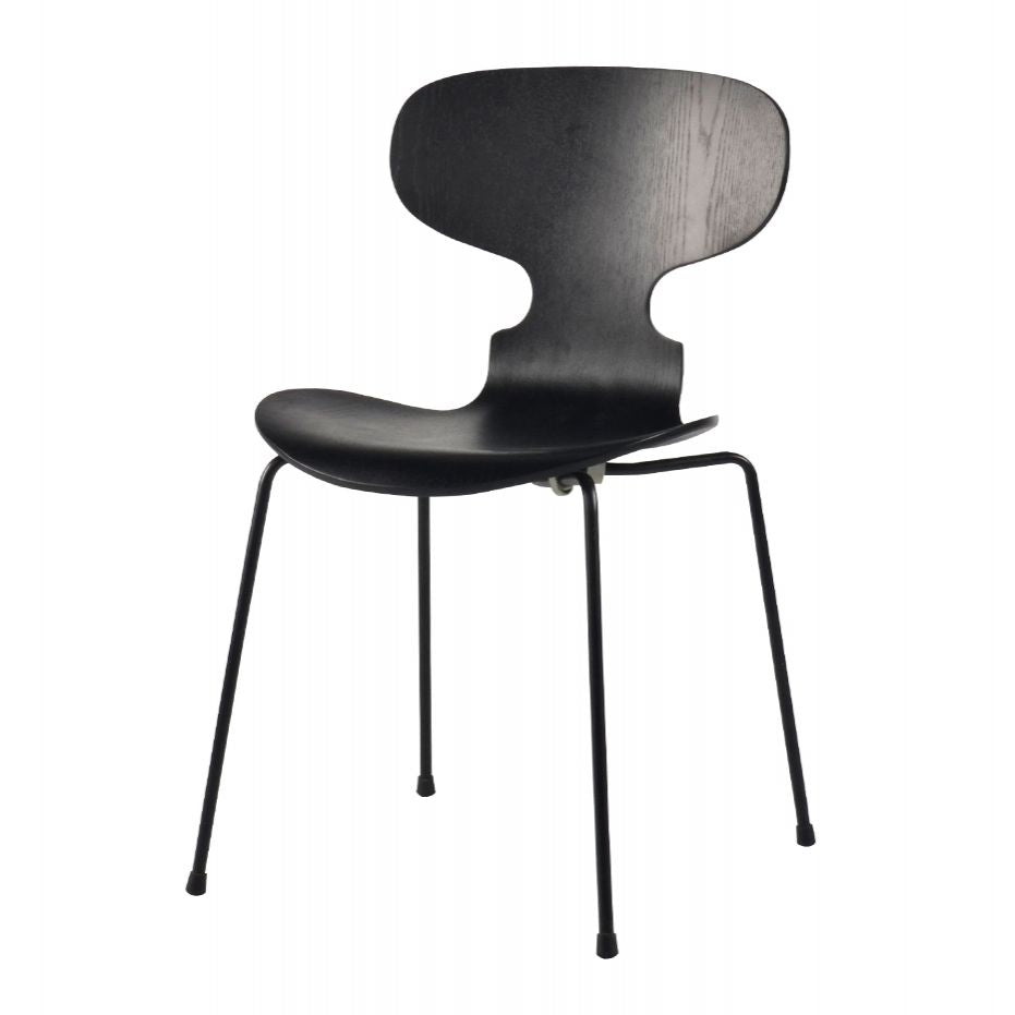 Silla lateral casera contemporánea Silla de comedor tapizada de metal con respaldo sólido