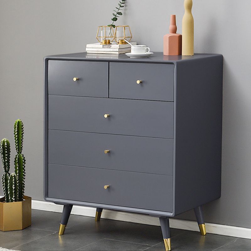 Solid Wood Accent Chest with Drawer Contemporary Side Cabinet