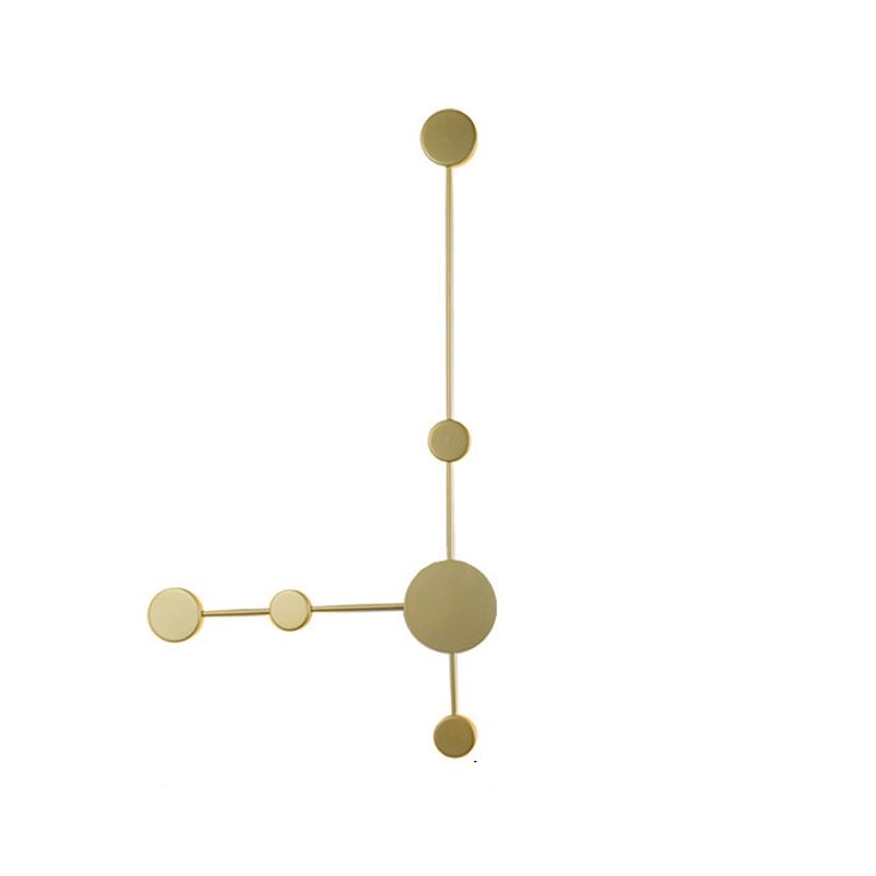 Luz de la matrícula moderna Lighting Geométrico Luz de luz Luces de pared de metal para sala de estar