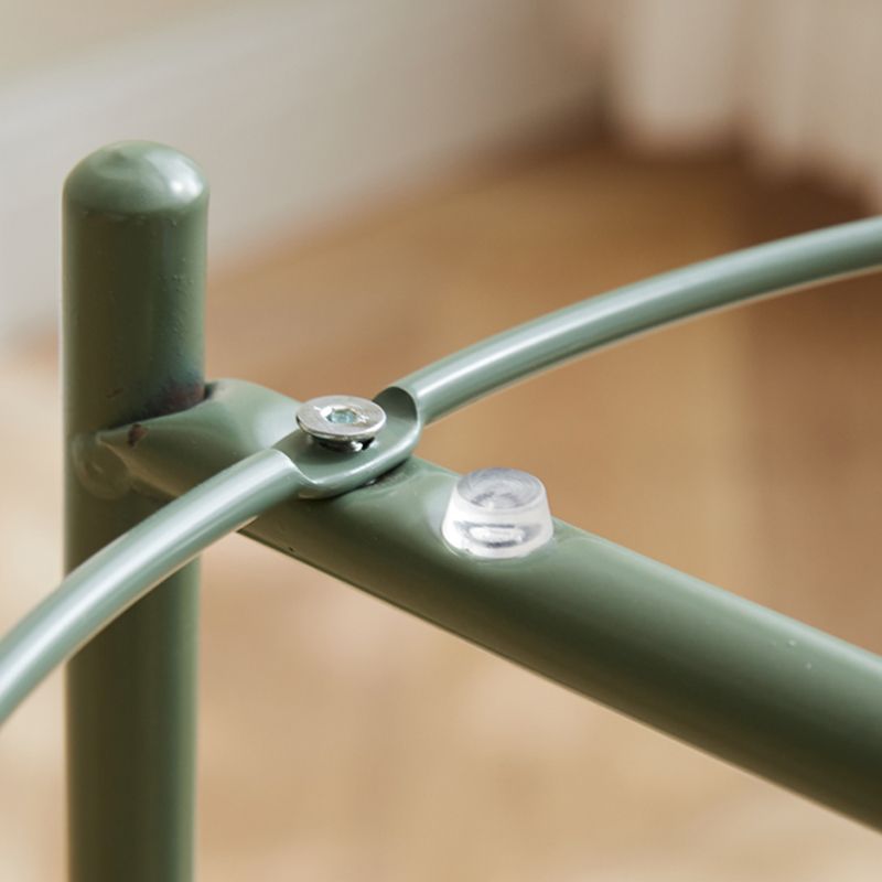 Iron Living Room Side Table Tray Table Pedestal End Table - 16.54" W x 16.54" D x 20.67" H