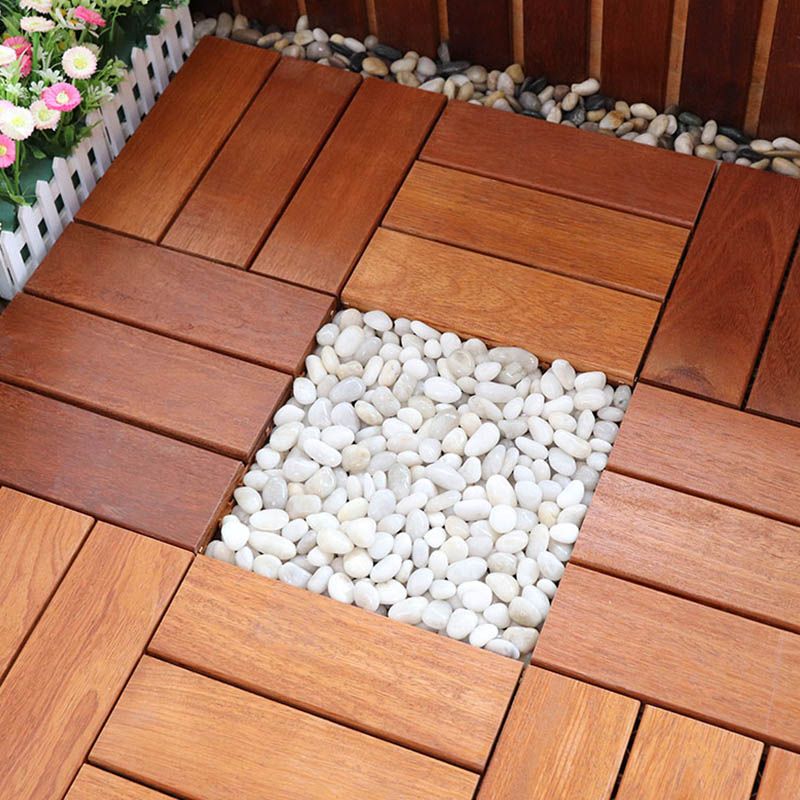 Classic Wood Deck Tiles Interlocking Composite Patio Flooring Tiles