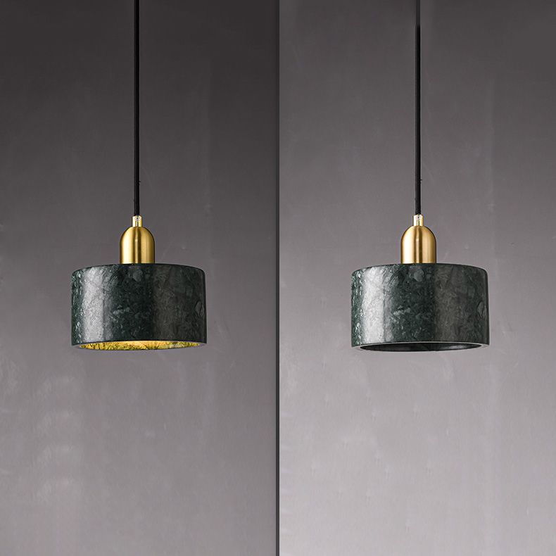 Hanging Light Fixture Stone Simple Style Hanging Pendant Light