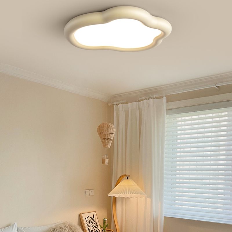 Nordic Ceiling Light Fixture Resin LED Flush Mount for Bedroom