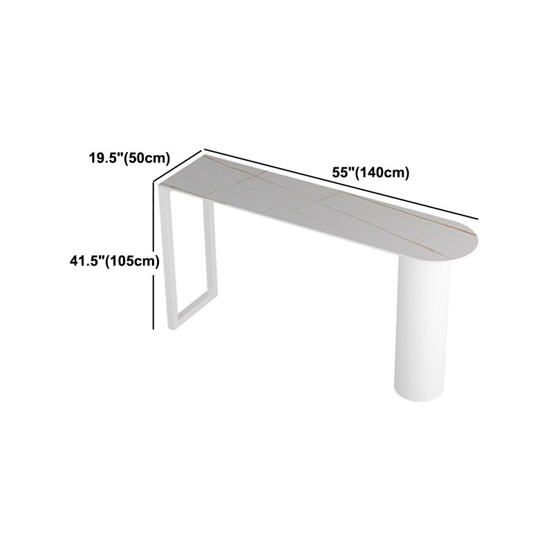 Modern 1/2/3/5 Pieces Bar Table Set Rectangle Stone Bar Table with High Stools