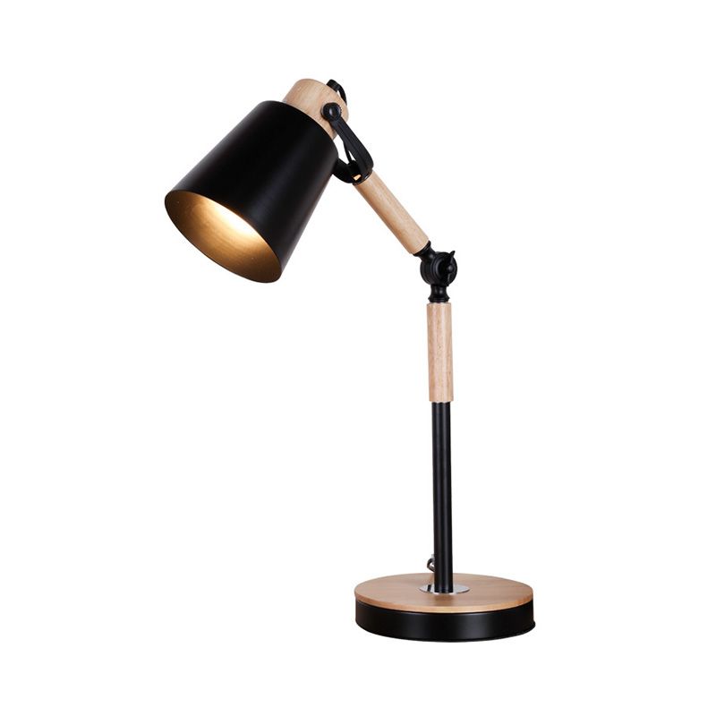 Lampada da tavolo Bell moderna in metallo con 1 lampadina, lampada da comodino bianca/nera per soggiorno