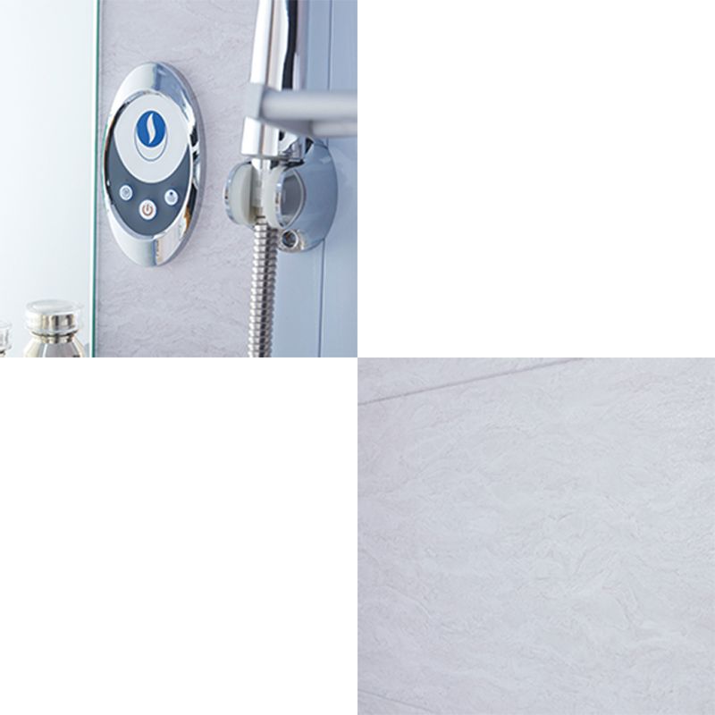 Rectangle Tempered Glass Shower Stall Semi-Frameless Shower Stall