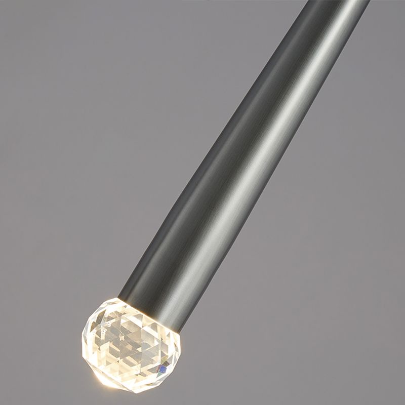 Lámpara de suspensión de techo cónico de estilo de cristal de estilo moderno