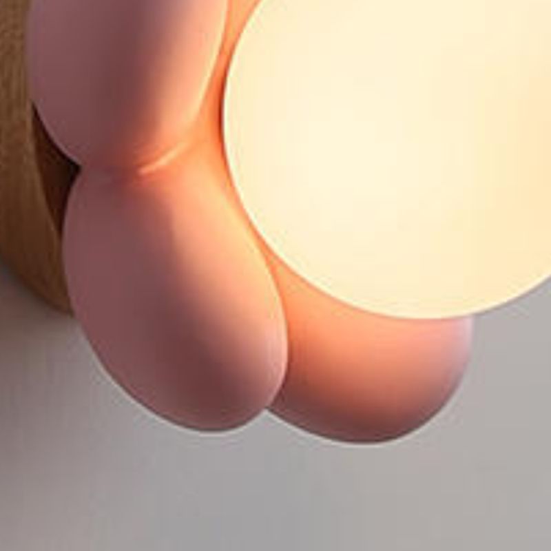 White/Pink Flush Mount Lighting Modernism Wall Light for Bedroom