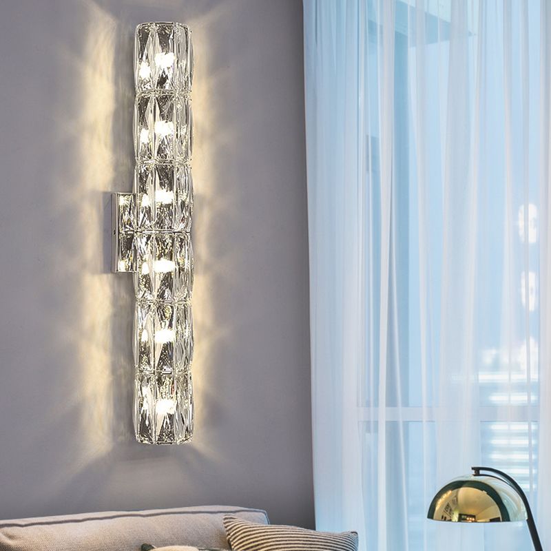 Postmodern Style Wall Light Crystal Wall Sconce Light for Living Room