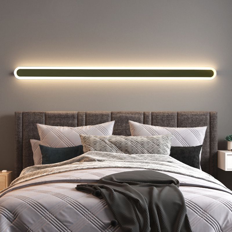 Metal Linear Shape Wall Light Modern 1-Light Wall Mount Fixtures