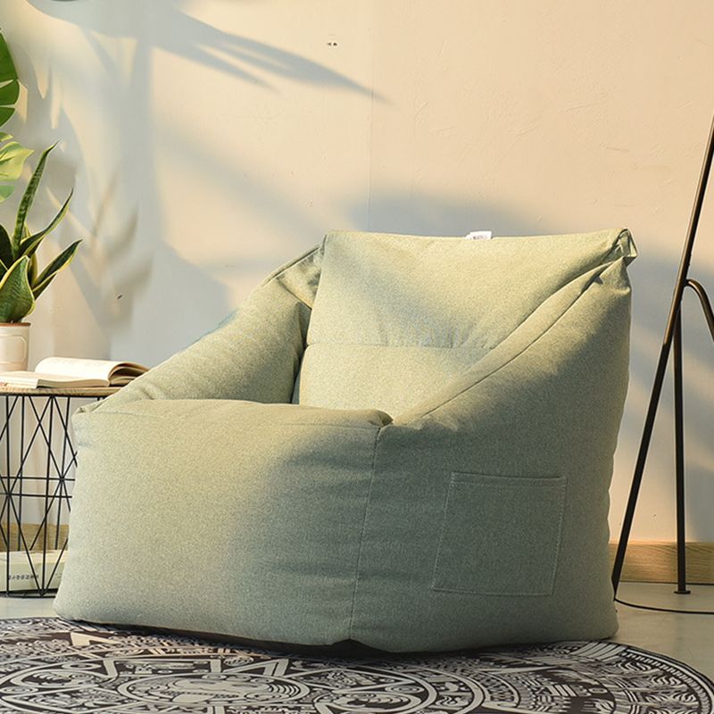 Linen Barrel Accent Chair 25.98" L x 25.98" W x 27.55" H Washable Chair with Storage