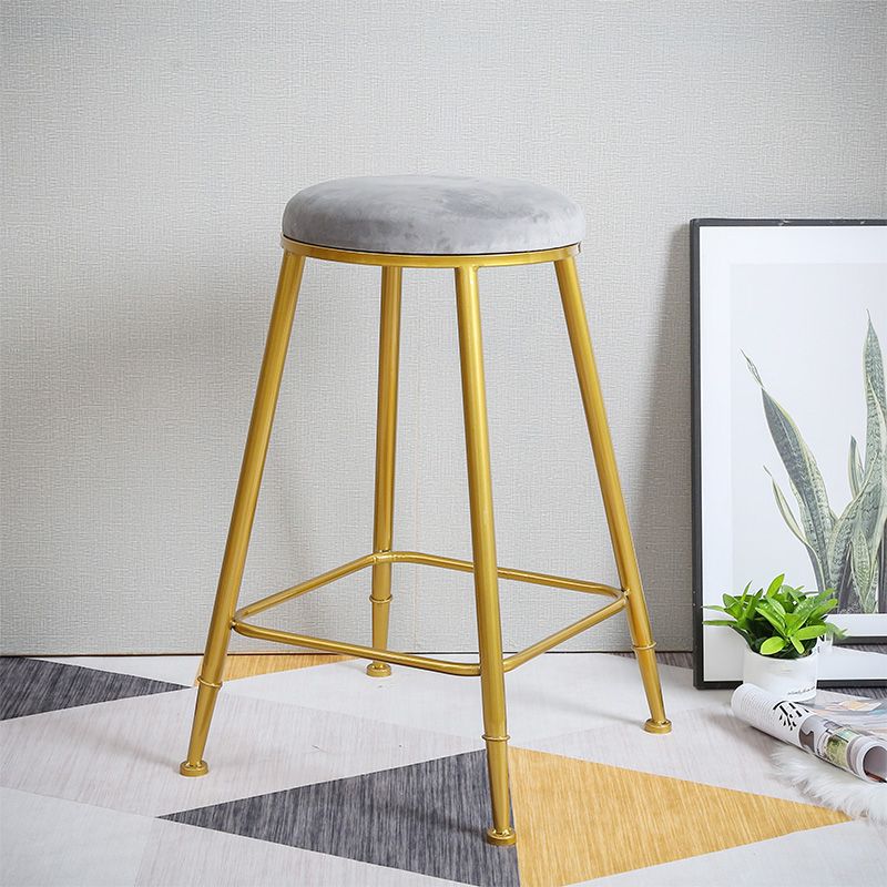 Nordic Design Stackable Backless Barstools for Home Upholstered Bar Stools