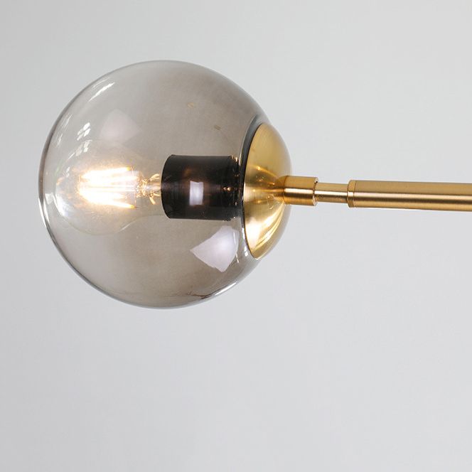 Modern Adjustable Length Hanging Light Globe Glass Pendant Light for Kitchen