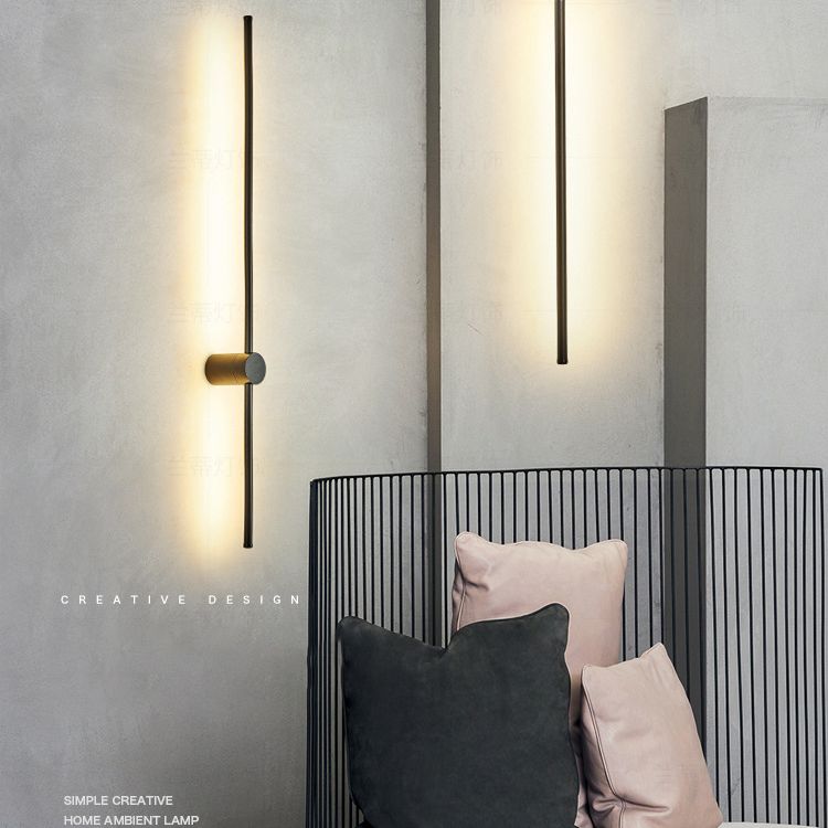 Modern Minimalist Style Linear Wall Light Fixtures Aluminum Sconces
