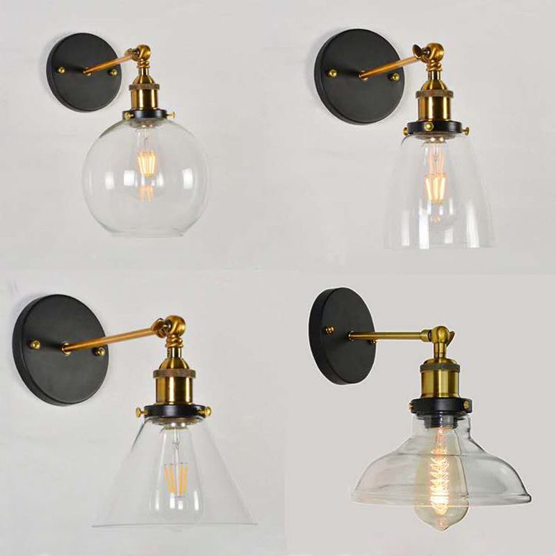 American Retro Style Armed Applexion luminaire Verre 1 Approche