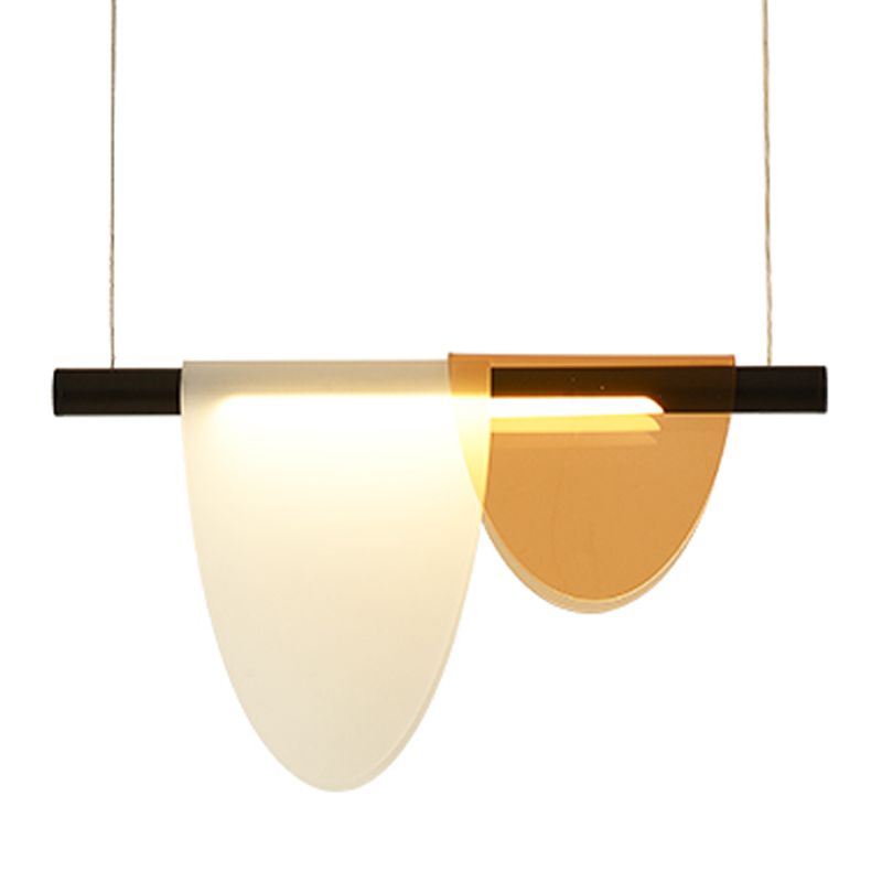 Moderner Stil Linearer Anhänger Licht Acryl 1 Licht Anhängerleuchte