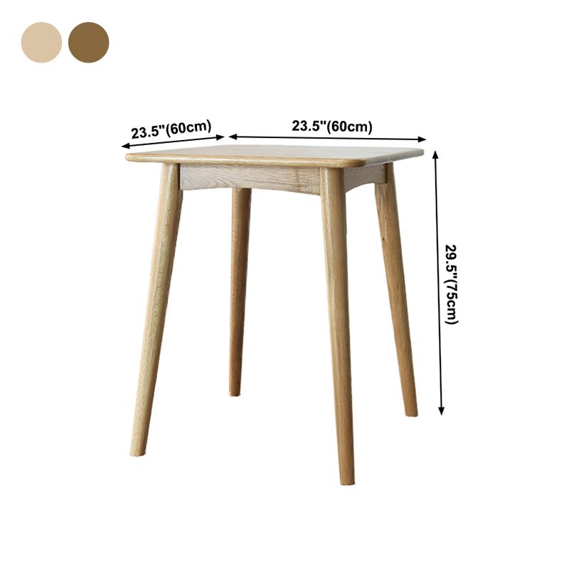 Collezione per sala da pranzo in legno in legno massiccio contemporaneo con 4 piedi