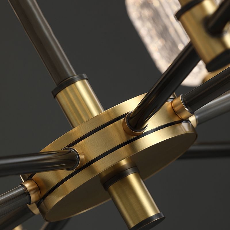 Luces de lámparas de la isla de iluminación lineal Luces de araña colgante moderna