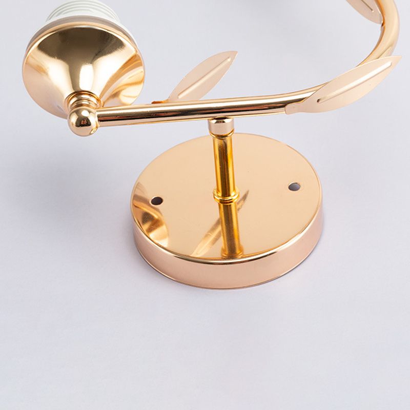 Ball Shade Crystal Wall Light Contemporary Wall Sconce Lighting for Living Room