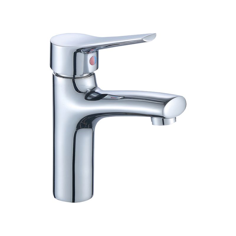 Single Hole Lavatory Faucet Lever Handle 1 Hole Faucet for Bathroom