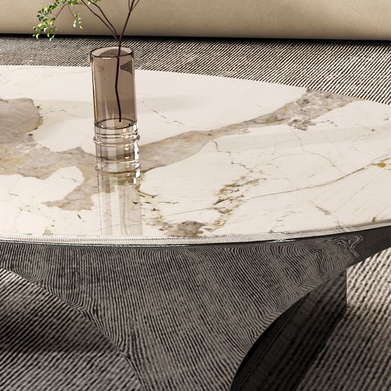 Slate Coffee Cocktail Table Glam Abstract Coffee or End Table